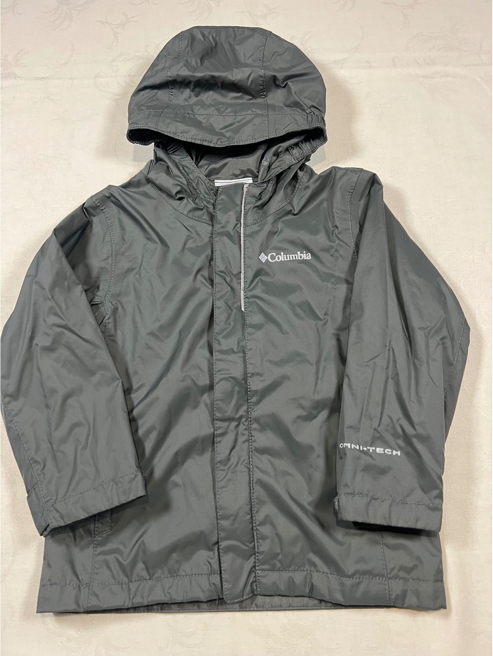 Columbia Toddlers Hooded Rainproof Windbreaker Gray Size 3T